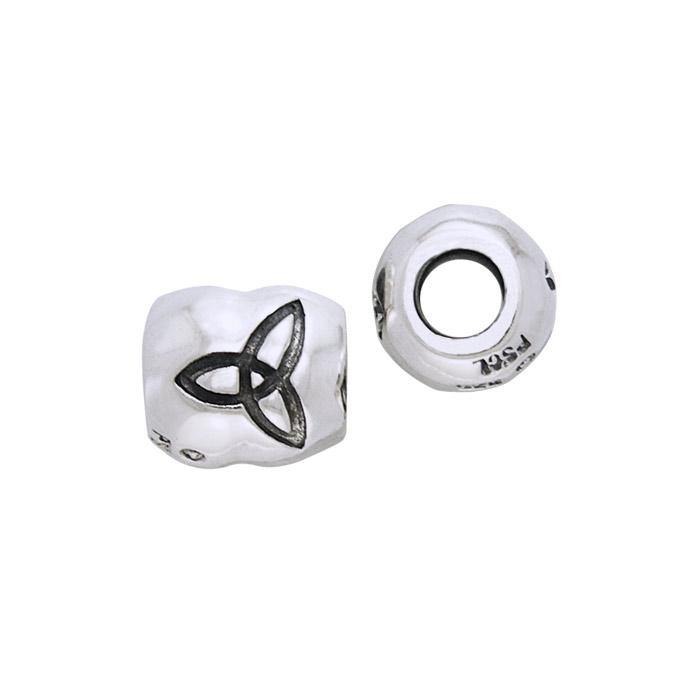 Round Triquetra Silver Bead TBD007 - Jewelry
