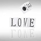 Rectangular Love Silver Bead TBD018 - Jewelry