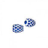 Oval Patterned Bead with Enamel TBD091 - Jewelry