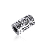 Triquetra in Circle with Rune Symbol and Celtic Silver Bead TBD367 - Jewelry