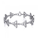 Celtic Triquetra Knot Silver Bracelet TBG065 - Jewelry
