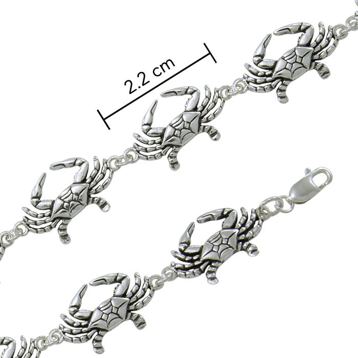 Crab Link Silver Bracelet TBG081
