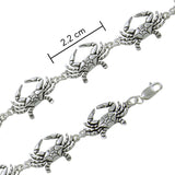 Crab Link Silver Bracelet TBG081