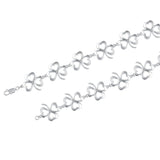 Allured with the shamrocks presence ~ Sterling Silver Jewelry Link bracelet TBG292 - Jewelry