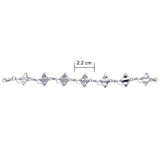 Manta Ray Sterling Silver Link Bracelet TBG327-DD - Jewelry