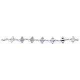 Manta Ray Sterling Silver Link Bracelet TBG327-DD - Jewelry