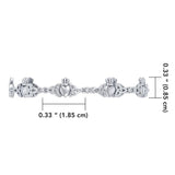 Celtic Trinity Claddagh Link Bracelet TBG368 - Jewelry