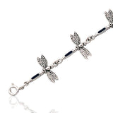 Dragonfly Link Silver Bracelet TBG704