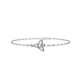 Celtic Triquetra Knot Silver Anklet TBG729 - Jewelry