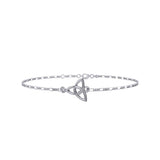 Celtic Triquetra Knot Silver Anklet TBG729