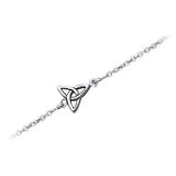 Celtic Triquetra Knot Silver Anklet TBG729 - Jewelry