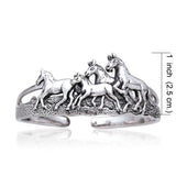 Horses Cuff Bracelet TBG731 - Jewelry