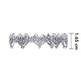 Joyous Celtic Hearts Silver Bracelet TBG773 - Jewelry