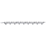 Joyous Celtic Hearts Silver Bracelet TBG773 - Jewelry