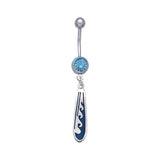 Surf Sterling Silver with Gemstone Body Jewelry TBJ004
