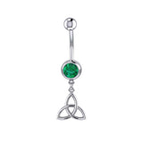 Celtic Triquetra Knot Silver Body Jewelry TBJ011