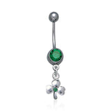 Celtic Shamrock Silver Body Jewelry TBJ014 - Jewelry