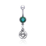 NA Hearts in Recovery Silver Belly Button Body Jewelry TBJ016 - Jewelry