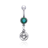 NA Hearts in Recovery Silver Belly Button Ring TBJ016 - Jewelry