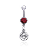 NA Hearts in Recovery Silver Belly Button Body Jewelry TBJ016 - Jewelry