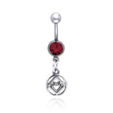 NA Hearts in Recovery Silver Belly Button Ring TBJ016 - Jewelry