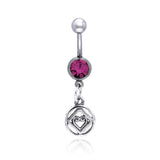 NA Hearts in Recovery Silver Belly Button Body Jewelry TBJ016 - Jewelry