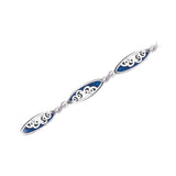 Surf Sterling Silver Link Bracelet TBL002 - Jewelry