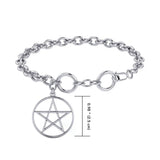 Five-Pointed Star Sterling Silver Bracelet TBL051