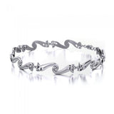Celtic Elegant Triskele Silver Bracelet TBL121 - Jewelry