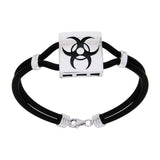 Triple Moon Leather Cord  Bracelet TBL194 - Jewelry
