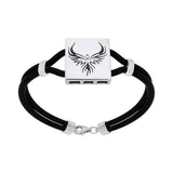 Fiery Phoenix Leather Cord Bracelet TBL195 - Jewelry