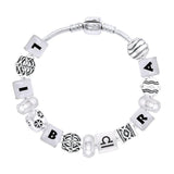 Libra Astrology Bead Bracelet TBL335 - Jewelry