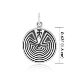 Labyrinth Silver Charm TC0580 - Jewelry