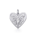 Eternal Heart Celtic Knots Silver Charm TC1088 - Jewelry