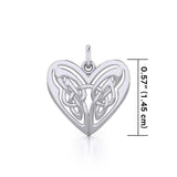 Eternal Heart Celtic Knots Silver Charm TC1088 - Jewelry