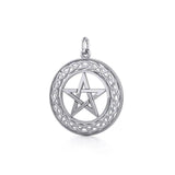 Celtic & Five-Pointed Star Sterling Silver Charm TC122