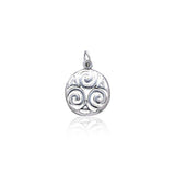 Celtic Triskelion Spiral Charm TC394 - Jewelry