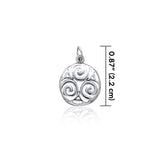 Celtic Triskelion Spiral Charm TC394 - Jewelry