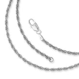 Fine Sterling Silver Rope Chain TCH023 - Jewelry