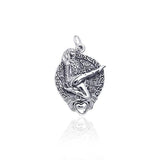 Celtic Knotwork Claddagh Irish Dancer Silver Charm TCM036 - Jewelry
