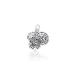 Celtic Spiral Silver Charm TCM049 - Jewelry