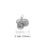 Celtic Spiral Silver Charm TCM049 - Jewelry