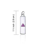 Power Triangle Silver Charm TCM068 - Jewelry