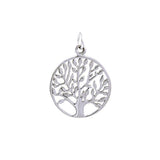 Modern Tree of Life Silver Charm TCM462 - Jewelry