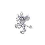 Enchanted Sterling Silver Mythical Unicorn Charm TCM660 - Jewelry