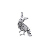 Small Raven Silver Charm TCM663