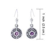 Celtic Knotwork Silver Earrings TE1014 - Jewelry