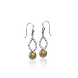 Infinity Cabochon Earrings TE1026 - Jewelry