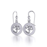 Om Meditation Sterling Silver Earrings TE1053