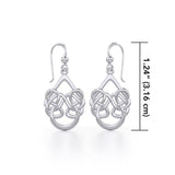 Celtic Knotwork Silver Earrings TE106 - Jewelry